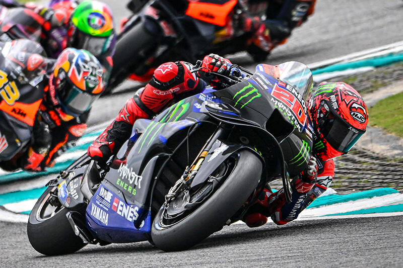 #20 法比奥·夸塔拉罗（YZR-M1）从第8发车位出发获得第5名